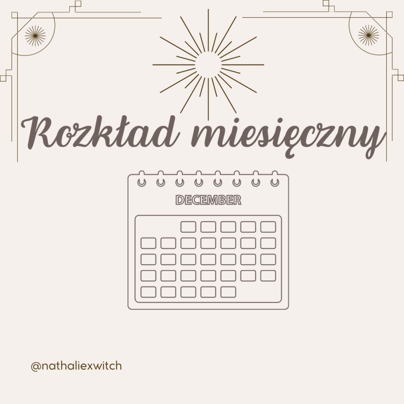 Rozkład miesięczny